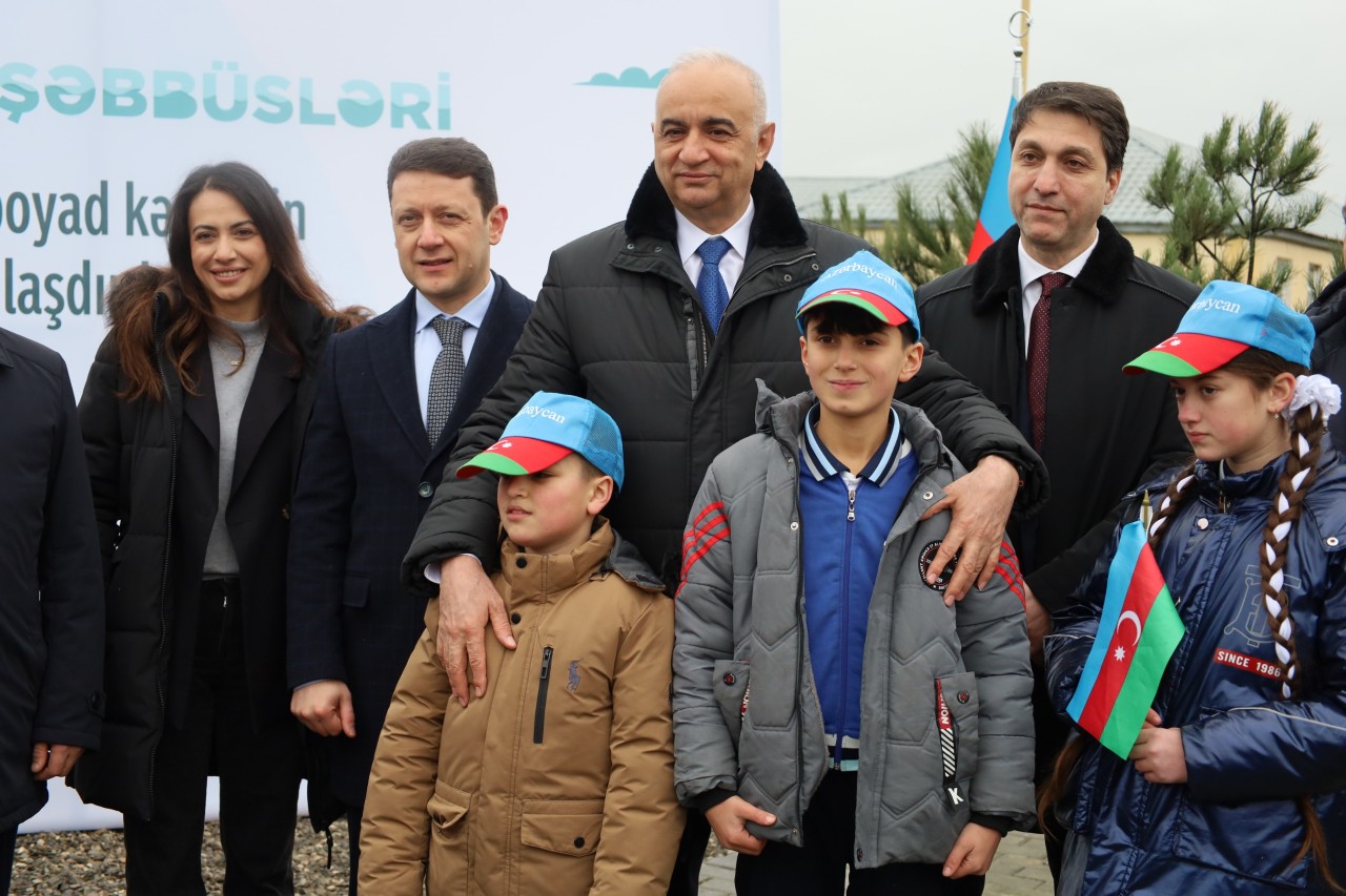 Şabran rayonunun Sincanboyad kəndində yüzlərlə sakin içməli su ilə təmin olunudu - FOTOLAR